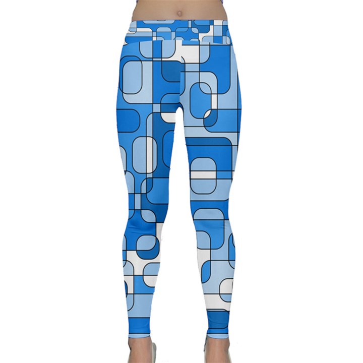 Blue decorative abstraction Yoga Leggings