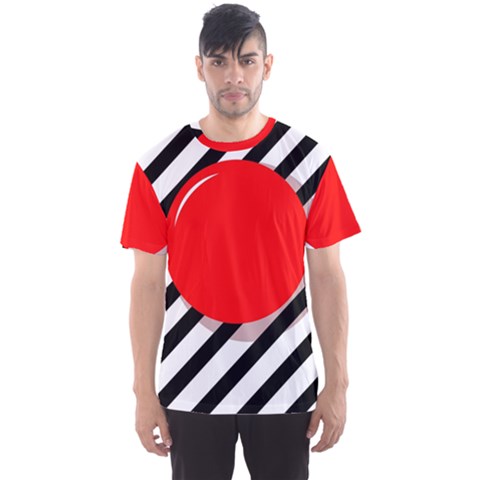 Red Ball Men s Sport Mesh Tee by Valentinaart