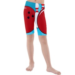 Bowling  Kid s Mid Length Swim Shorts