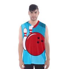 Bowling  Men s Basketball Tank Top by Valentinaart