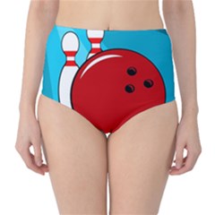 Bowling  High-waist Bikini Bottoms by Valentinaart