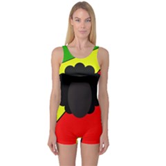 Jamaica One Piece Boyleg Swimsuit by Valentinaart