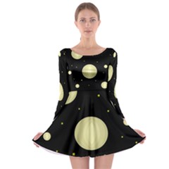 Lanterns Long Sleeve Skater Dress