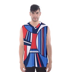 Abstract Nautical Men s Basketball Tank Top