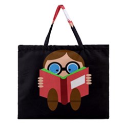 Brainiac  Zipper Large Tote Bag by Valentinaart