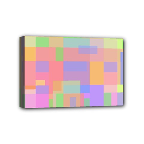 Pastel Decorative Design Mini Canvas 6  X 4 