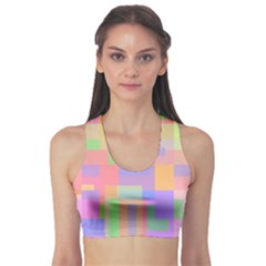 Pastel Decorative Design Sports Bra by Valentinaart