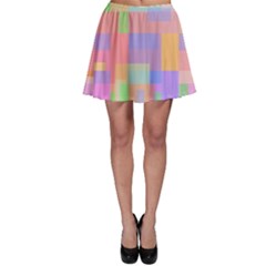 Pastel Decorative Design Skater Skirt