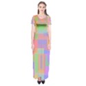 Pastel decorative design Short Sleeve Maxi Dress View1