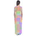 Pastel decorative design Short Sleeve Maxi Dress View2