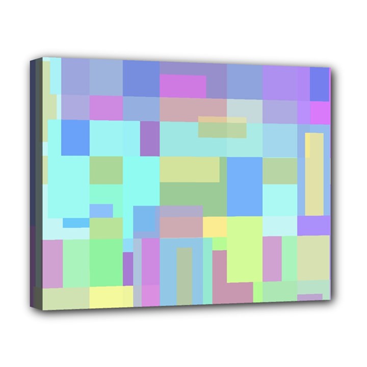 Pastel geometrical desing Deluxe Canvas 20  x 16  