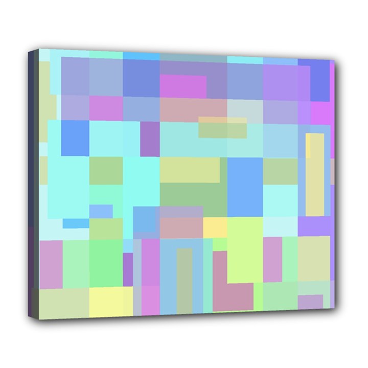 Pastel geometrical desing Deluxe Canvas 24  x 20  