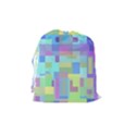 Pastel geometrical desing Drawstring Pouches (Medium)  View2