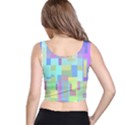 Pastel geometrical desing Crop Top View3