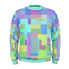 Pastel Geometrical Desing Men s Sweatshirt by Valentinaart