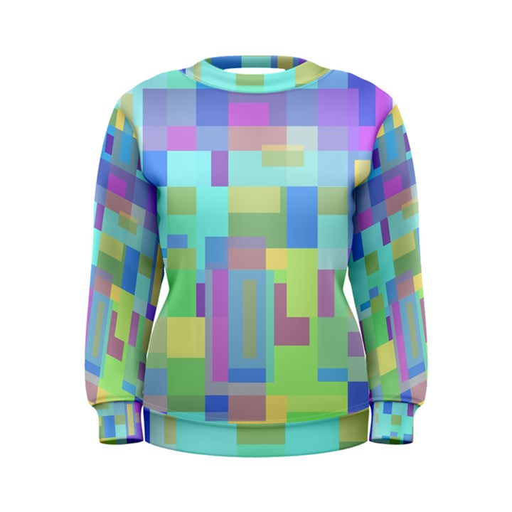 Pastel geometrical desing Women s Sweatshirt