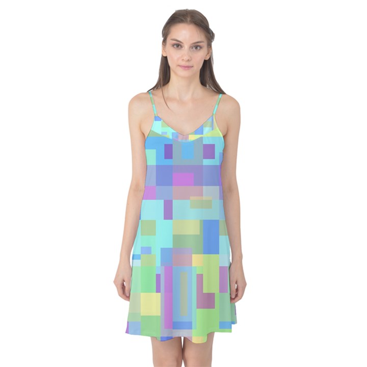 Pastel geometrical desing Camis Nightgown