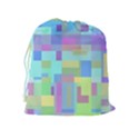 Pastel geometrical desing Drawstring Pouches (Extra Large) View2