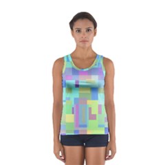 Pastel Geometrical Desing Tops by Valentinaart