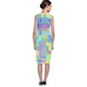 Pastel geometrical desing Classic Sleeveless Midi Dress View2