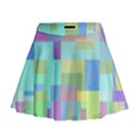 Pastel geometrical desing Mini Flare Skirt View1