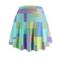 Pastel geometrical desing Mini Flare Skirt View2