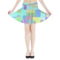 Pastel geometrical desing Mini Flare Skirt View3