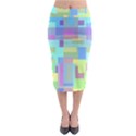 Pastel geometrical desing Midi Pencil Skirt View1