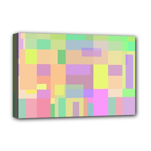 Pastel Colorful Design Deluxe Canvas 18  X 12  