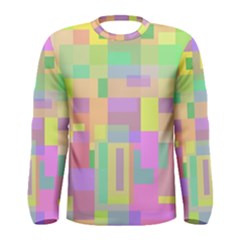 Pastel Colorful Design Men s Long Sleeve Tee