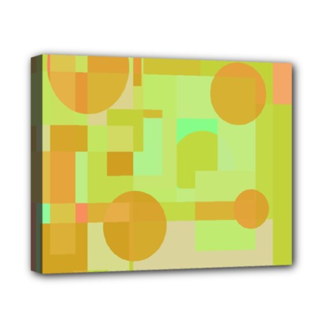 Green And Orange Decorative Design Canvas 10  X 8 