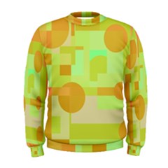 Green And Orange Decorative Design Men s Sweatshirt by Valentinaart