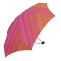 Pink elegant lines Mini Folding Umbrellas View2