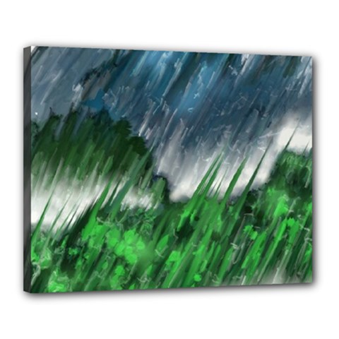 Bluegreen Canvas 20  X 16  by tsartswashington