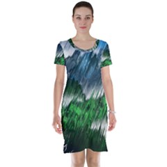 Bluegreen Short Sleeve Nightdress