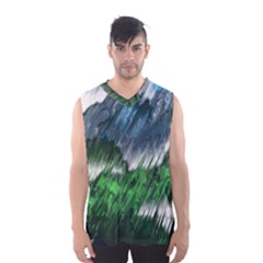 Bluegreen Men s Basketball Tank Top