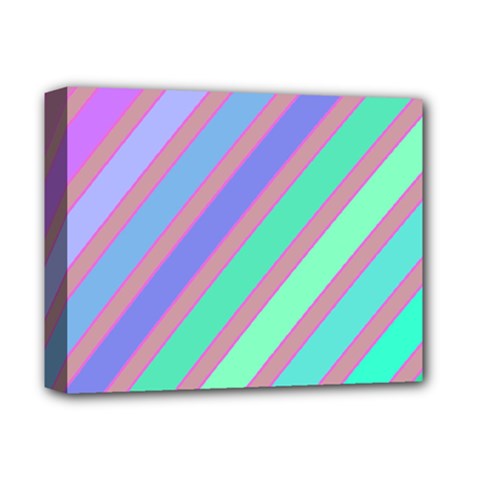 Pastel Colorful Lines Deluxe Canvas 14  X 11  by Valentinaart