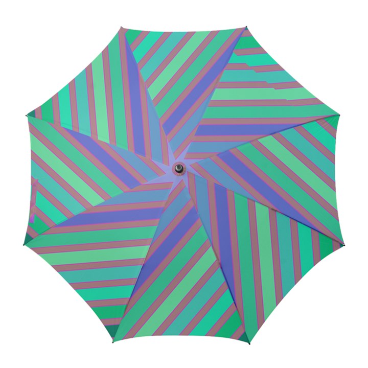 Pastel colorful lines Golf Umbrellas