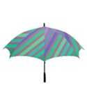 Pastel colorful lines Golf Umbrellas View3