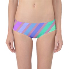 Pastel Colorful Lines Classic Bikini Bottoms by Valentinaart