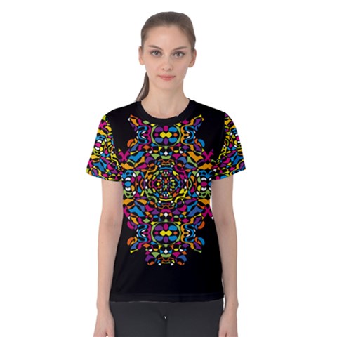 Stained Glass Pattern Women s Cotton Tee by Contest2492222