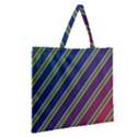 Decorative lines Zipper Large Tote Bag View2