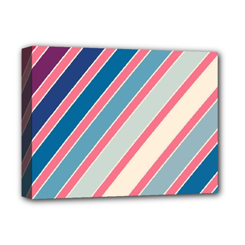 Colorful Lines Deluxe Canvas 16  X 12   by Valentinaart