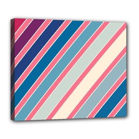 Colorful Lines Deluxe Canvas 24  X 20  