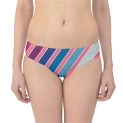 Colorful Lines Hipster Bikini Bottoms by Valentinaart