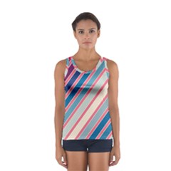 Colorful Lines Tops by Valentinaart