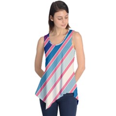 Colorful Lines Sleeveless Tunic by Valentinaart