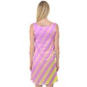 Pink and yellow elegant design Sleeveless Satin Nightdress View2