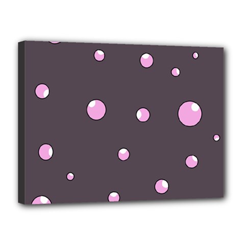 Pink Bubbles Canvas 16  X 12 