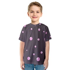 Pink Bubbles Kid s Sport Mesh Tee